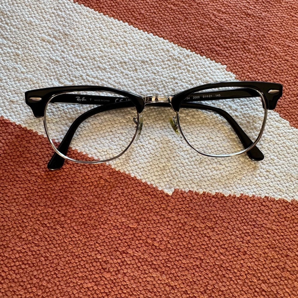 Ray Ban Clubmaster 5154 2000 51mm Eyeglasses Black (RB5154 2000 51-21-145)